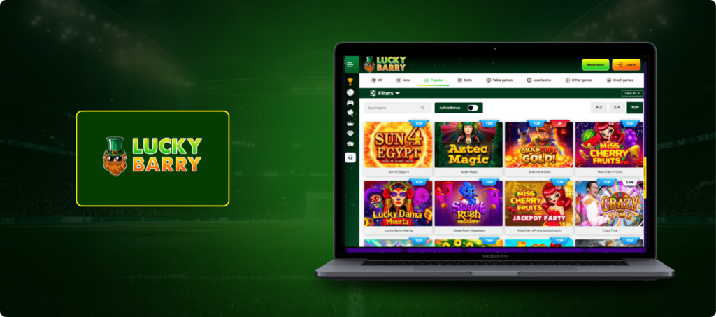 Lucky Barry Casino Banner