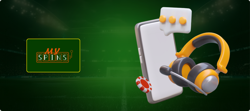 Myspins Casino Interface and User Experience Banner