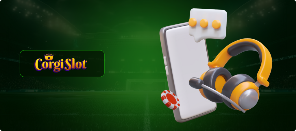 CorgiSlot Casino Customer Support Banner