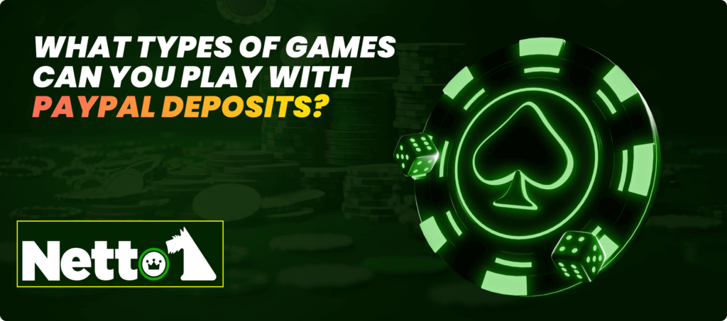 Types of Games to Play with PayPal Deposits Banner