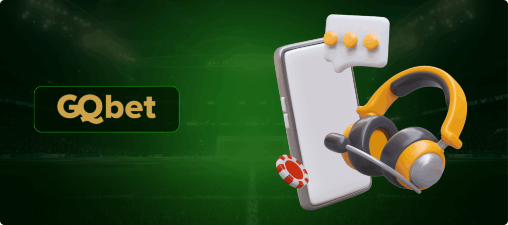 GQbet Casino Customer Support Banner